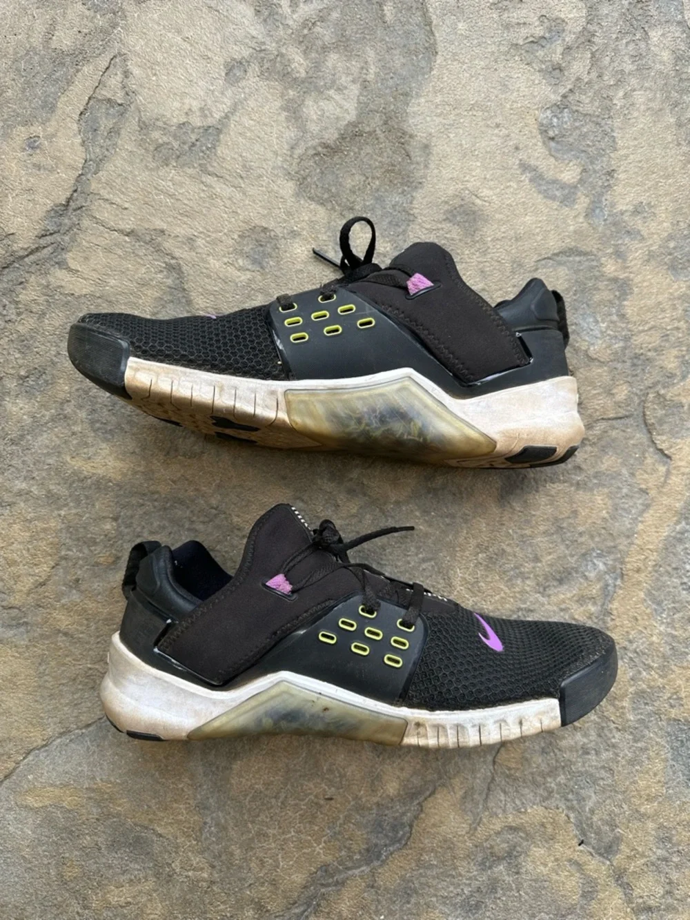 Nike Free x Metcon 2 Men's Size 10.5 Black/Purple Nebula/White Training Shoes